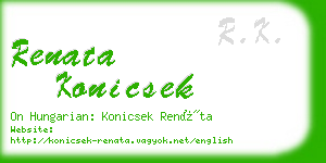 renata konicsek business card